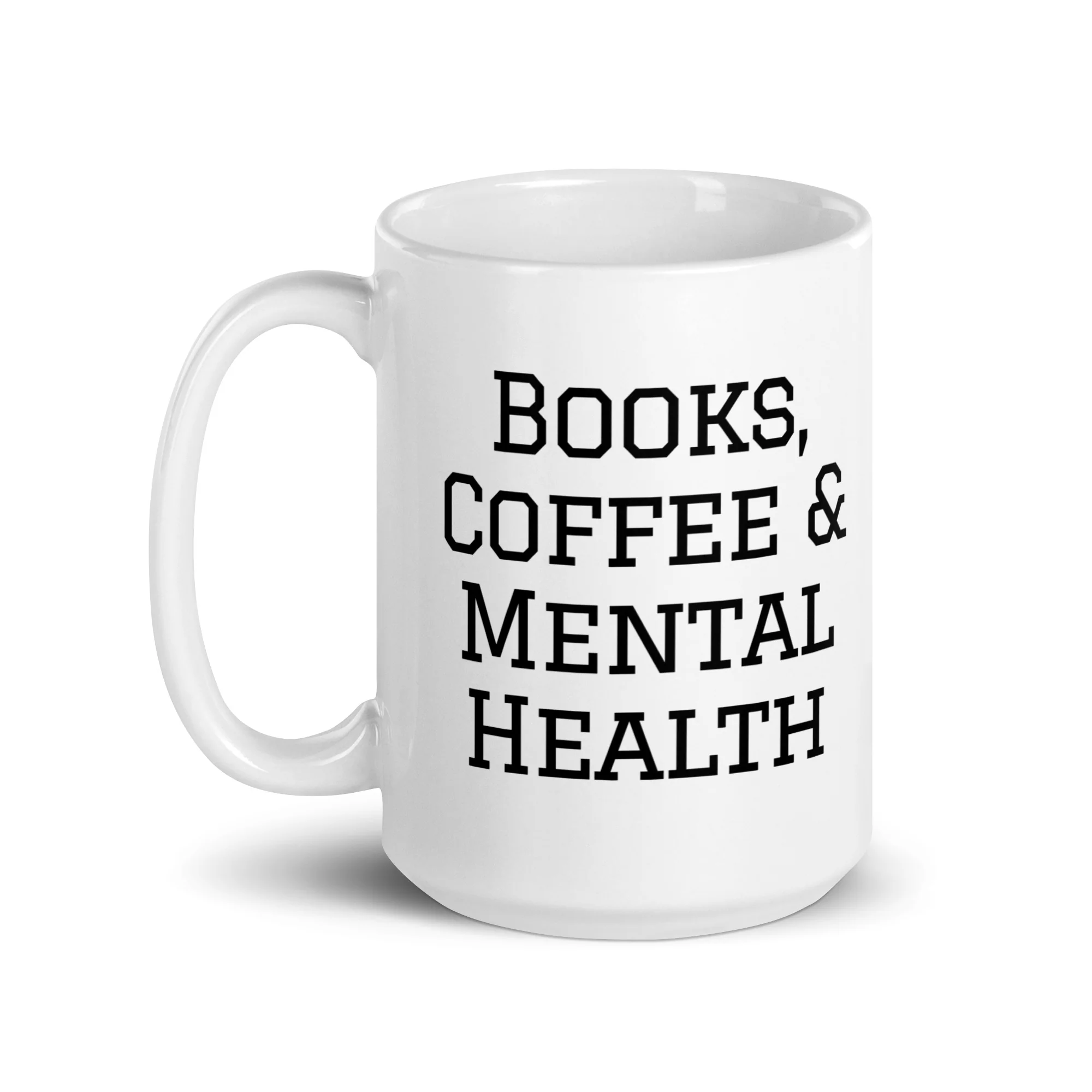 BOOKS, COFFEE & MENTAL HEALTH MUG - Image 5
