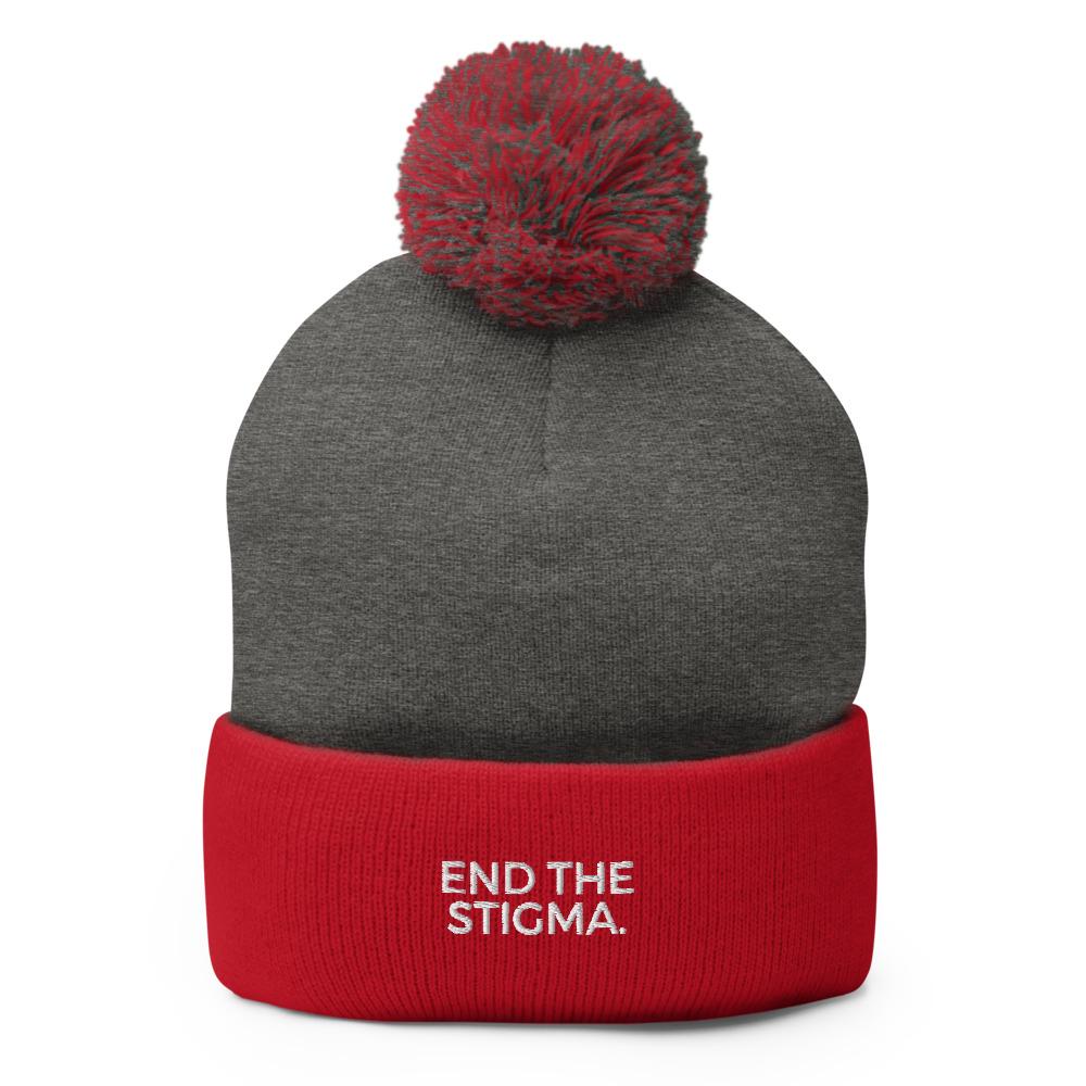 End The Stigma. Pom-Pom Beanie - Image 5