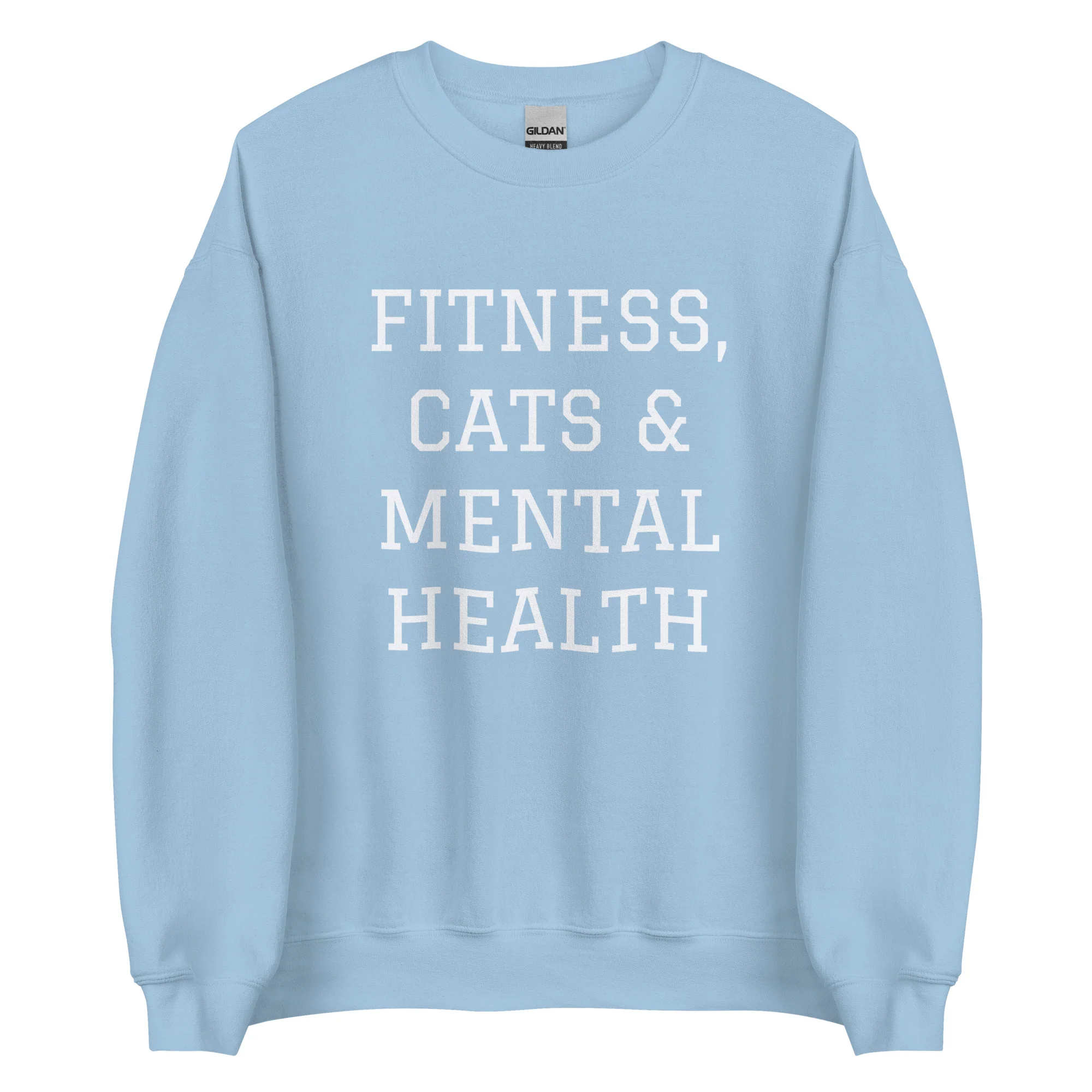 Fitness, Cats & Mental Health Sweatshirt - Image 3