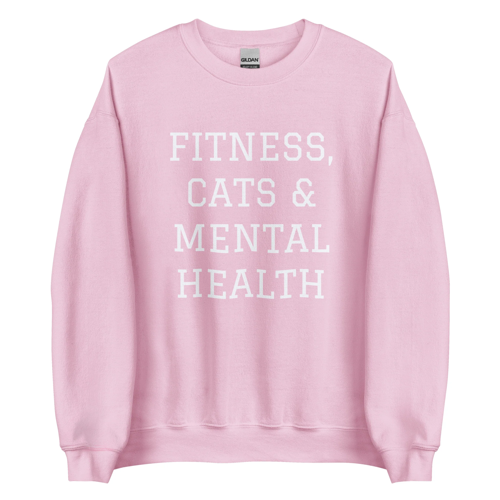 Fitness, Cats & Mental Health Sweatshirt - Image 4