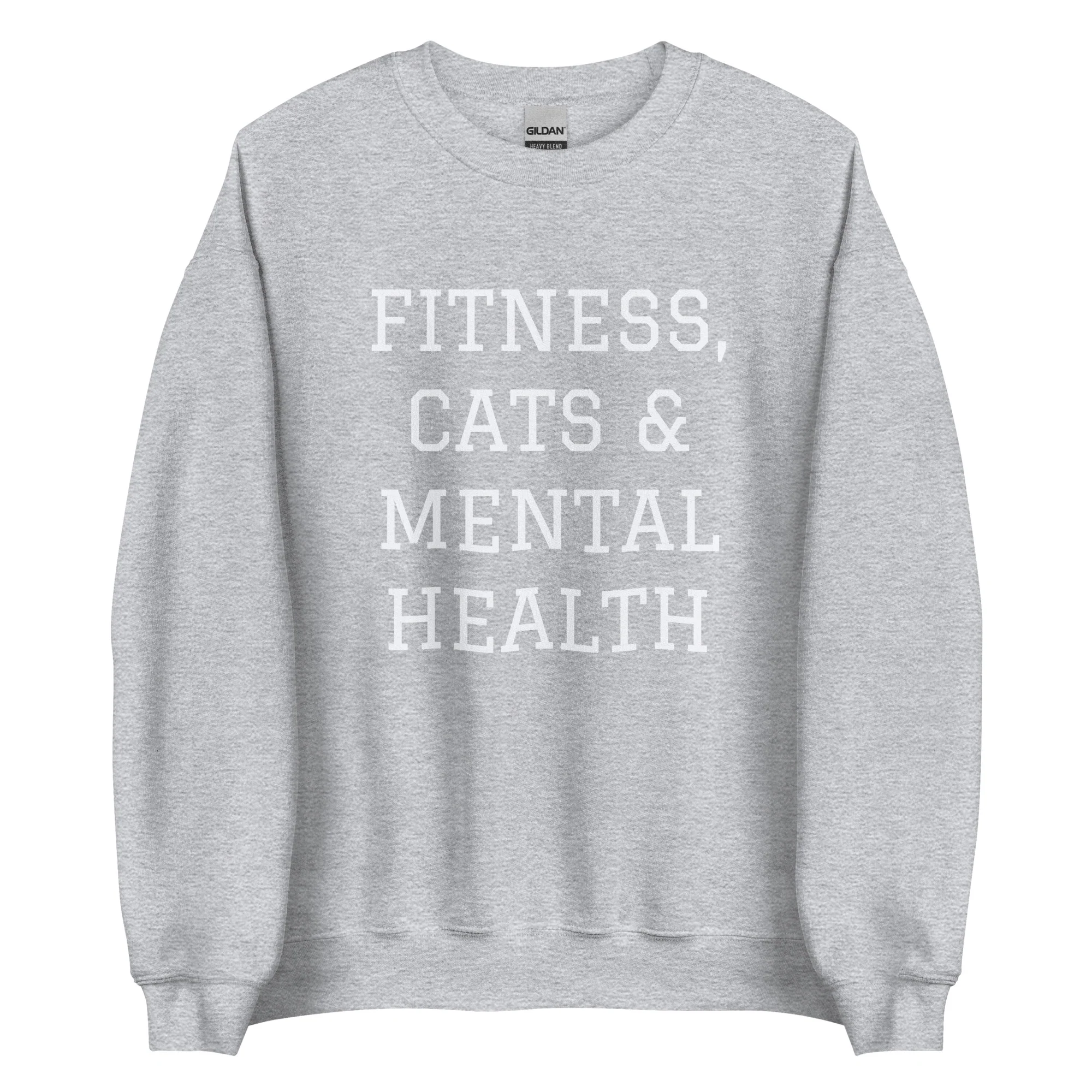 Fitness, Cats & Mental Health Sweatshirt - Image 6