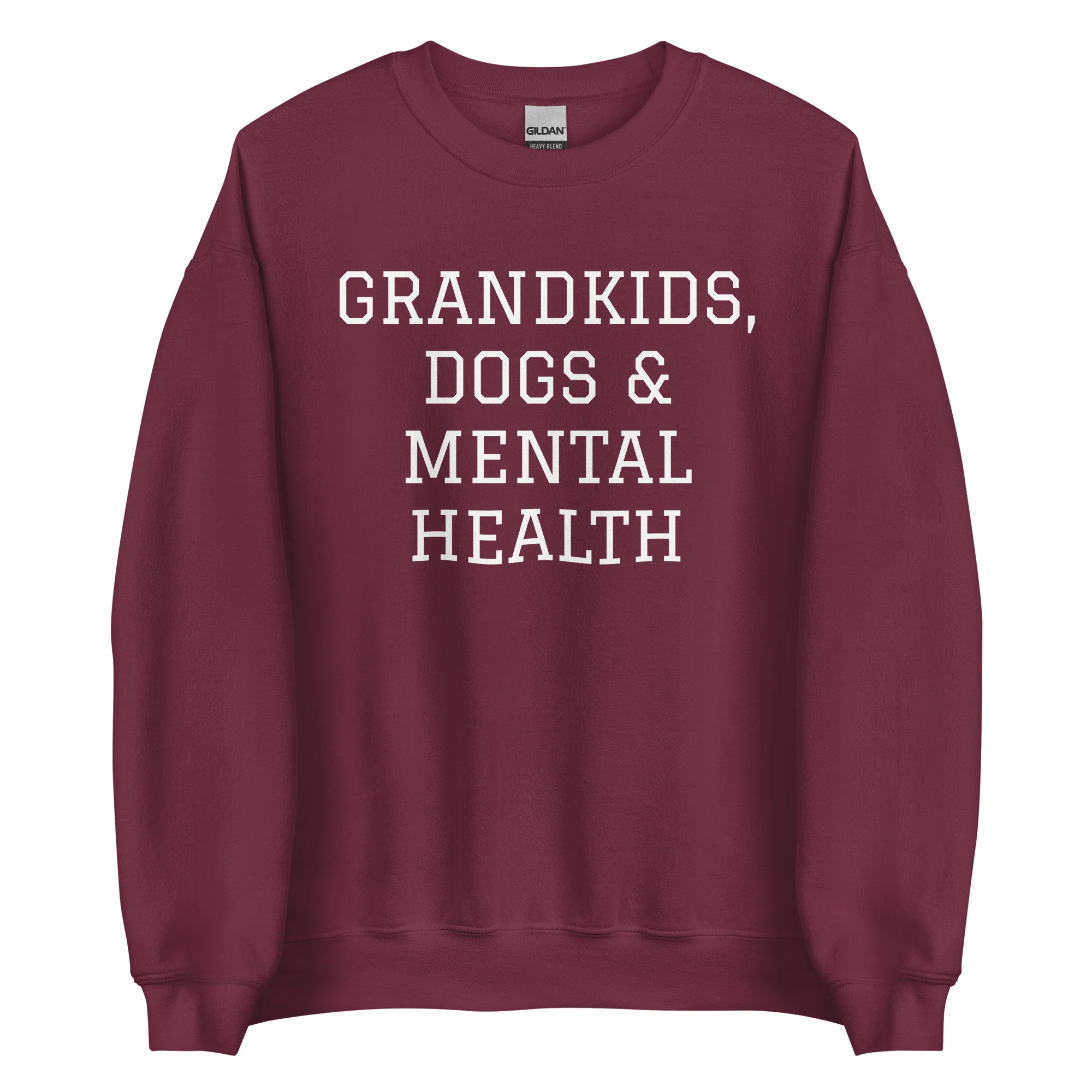 Grandkids, Dogs & Mental Health Sweatshirt - Image 2