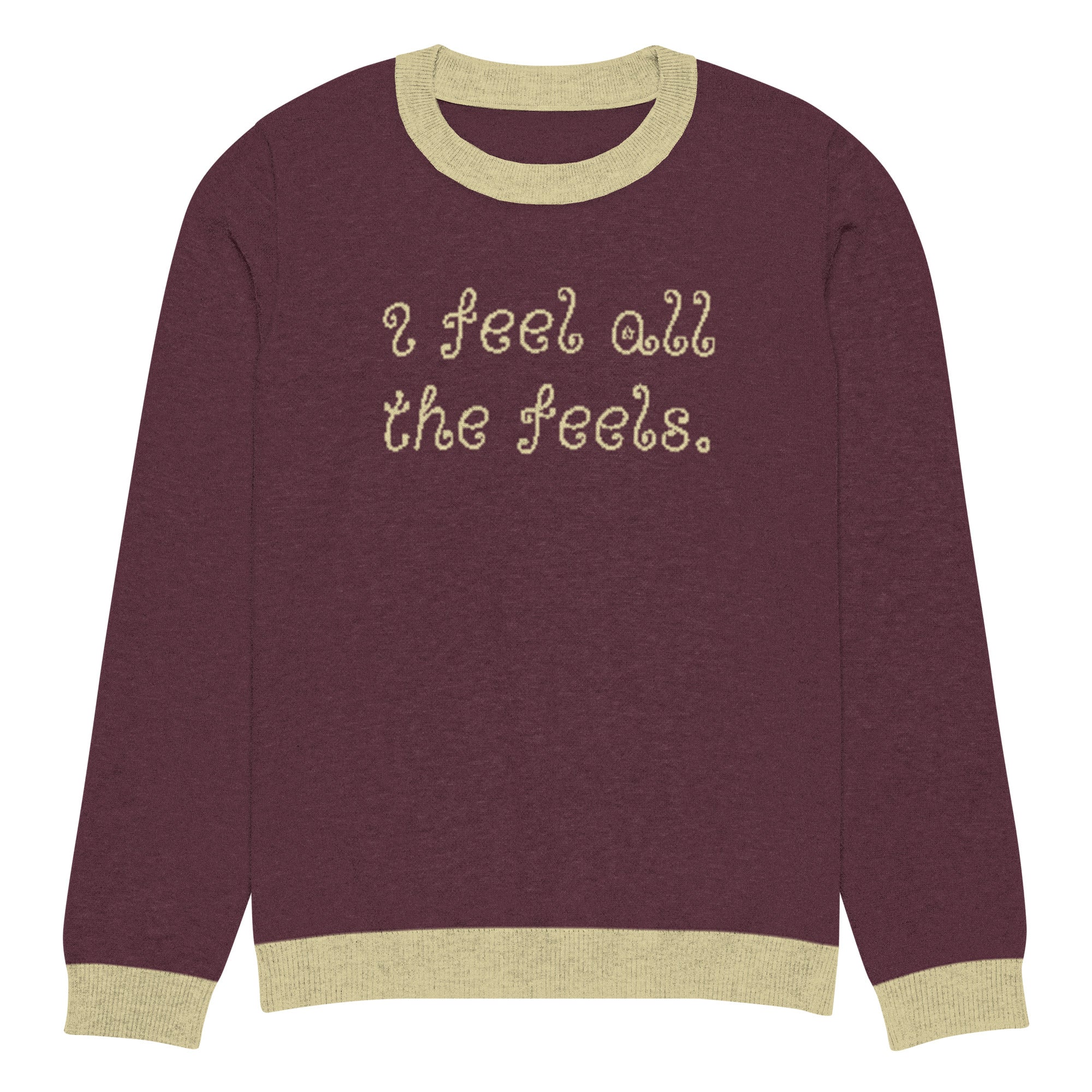 I Feel All The Feels Knitted Sweater - Image 5