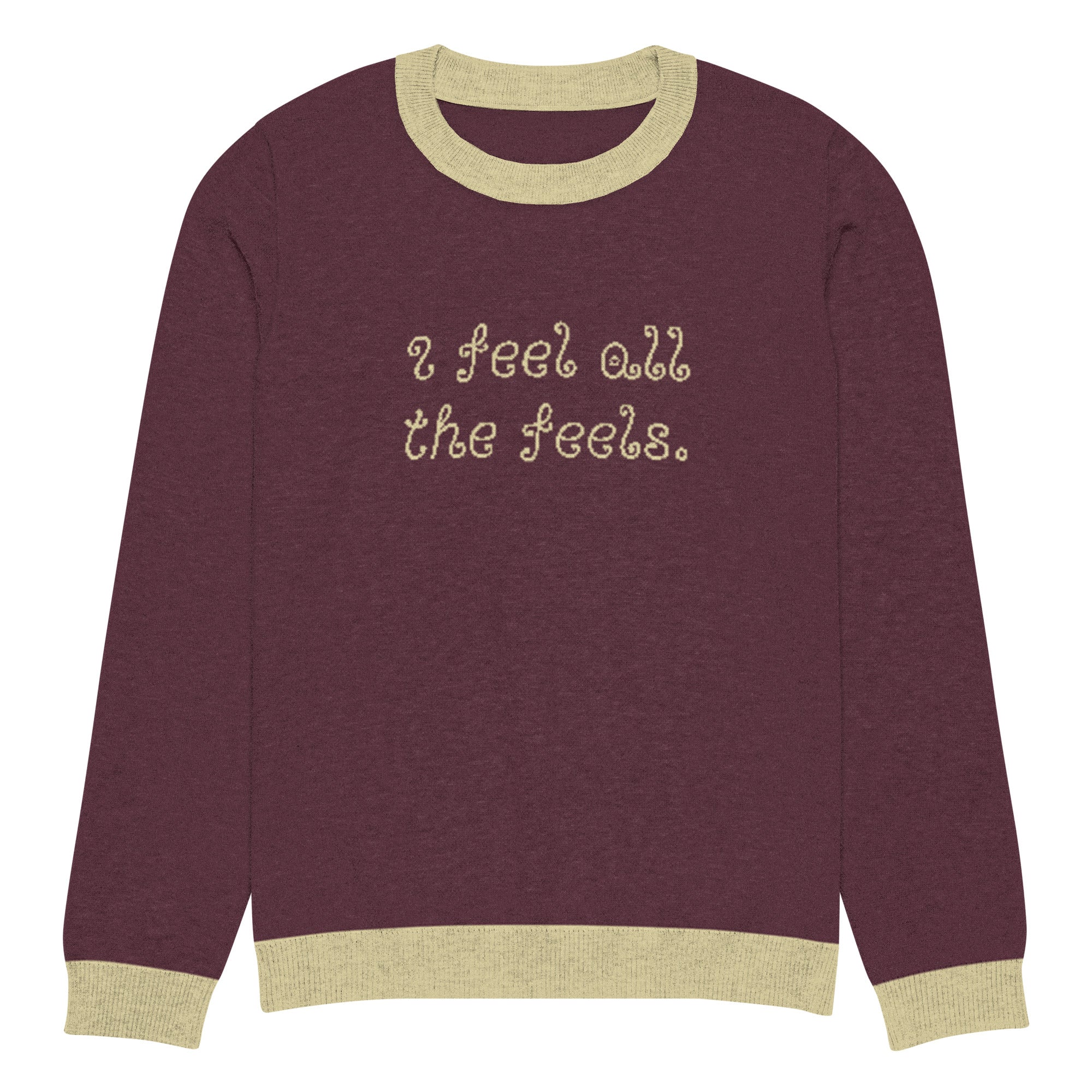 I Feel All The Feels Knitted Sweater - Image 9