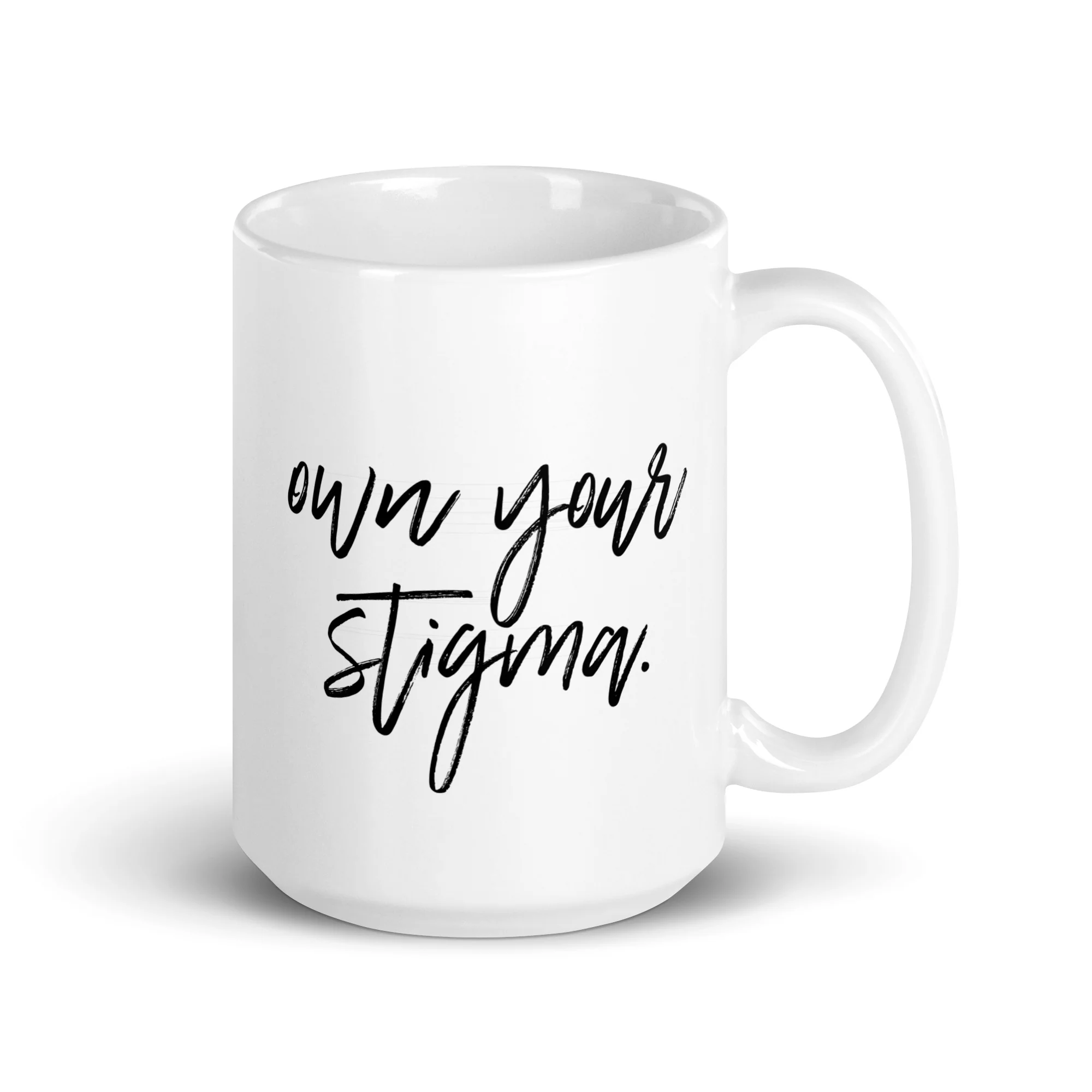 It's Okay To Not Be Okay White glossy mug - Image 6