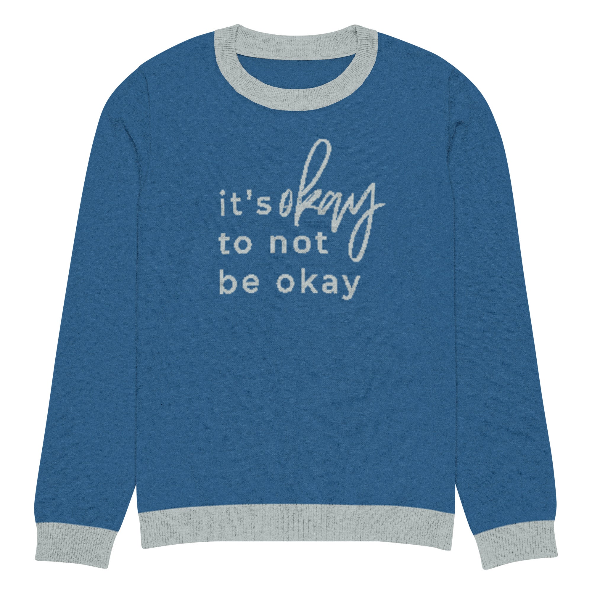 It's Okay To Not Be Okay Knitted Sweater - Image 3