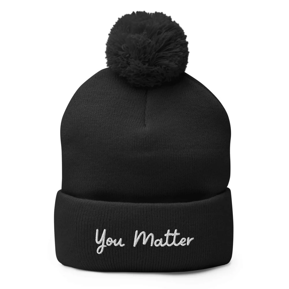 You Matter Pom-Pom Beanie - Image 3
