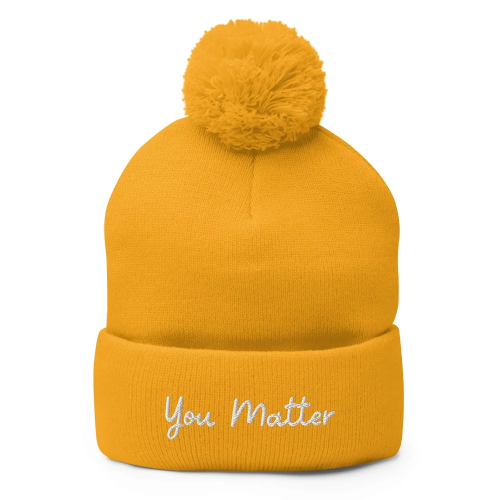 You Matter Pom-Pom Beanie - Image 5